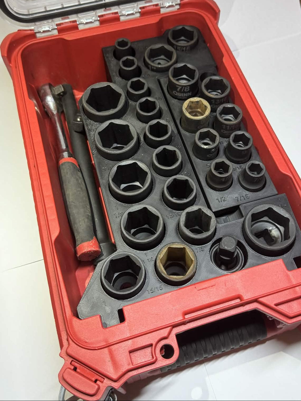 1/2 Drive Impact SAE Tool Insert Compatible with Milwaukee Packout